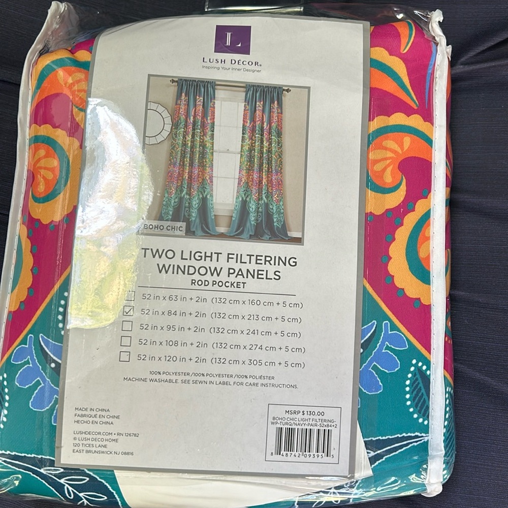 COPY - NWT Lush Decor Boho Chic  Drapes